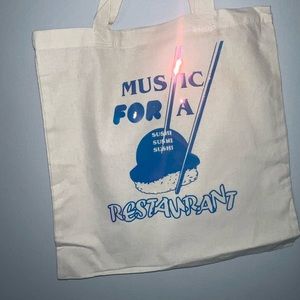 Music for a sushi restaurant tote bag